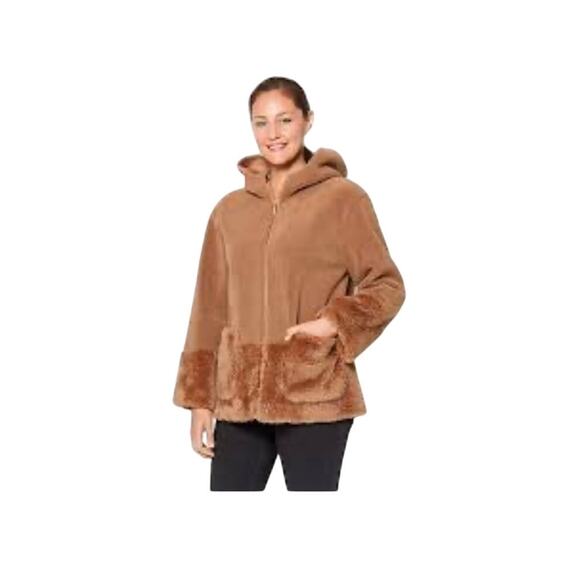Koolaburra by Ugg Women's Long-Sleeve Hooded Outerwear Fleece Jacket - Picture 2 of 16